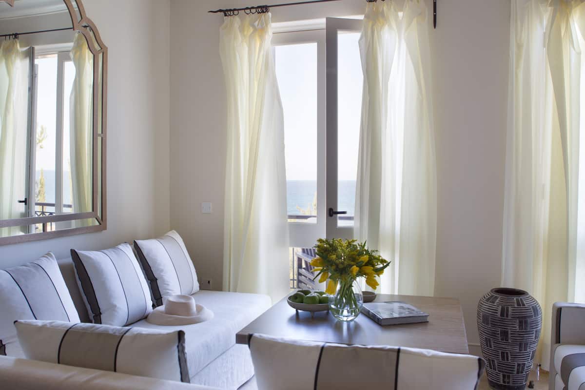 Junior Suite, Sea View | Egyptian cotton sheets, premium bedding, memory foam beds, minibar