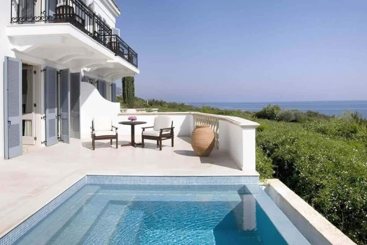 Interconnecting Junior Suite with Pool & Garden Studio with Sea View | View from room