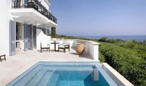 Interconnecting Junior Suite with Pool & Garden Studio with Sea View | View from room