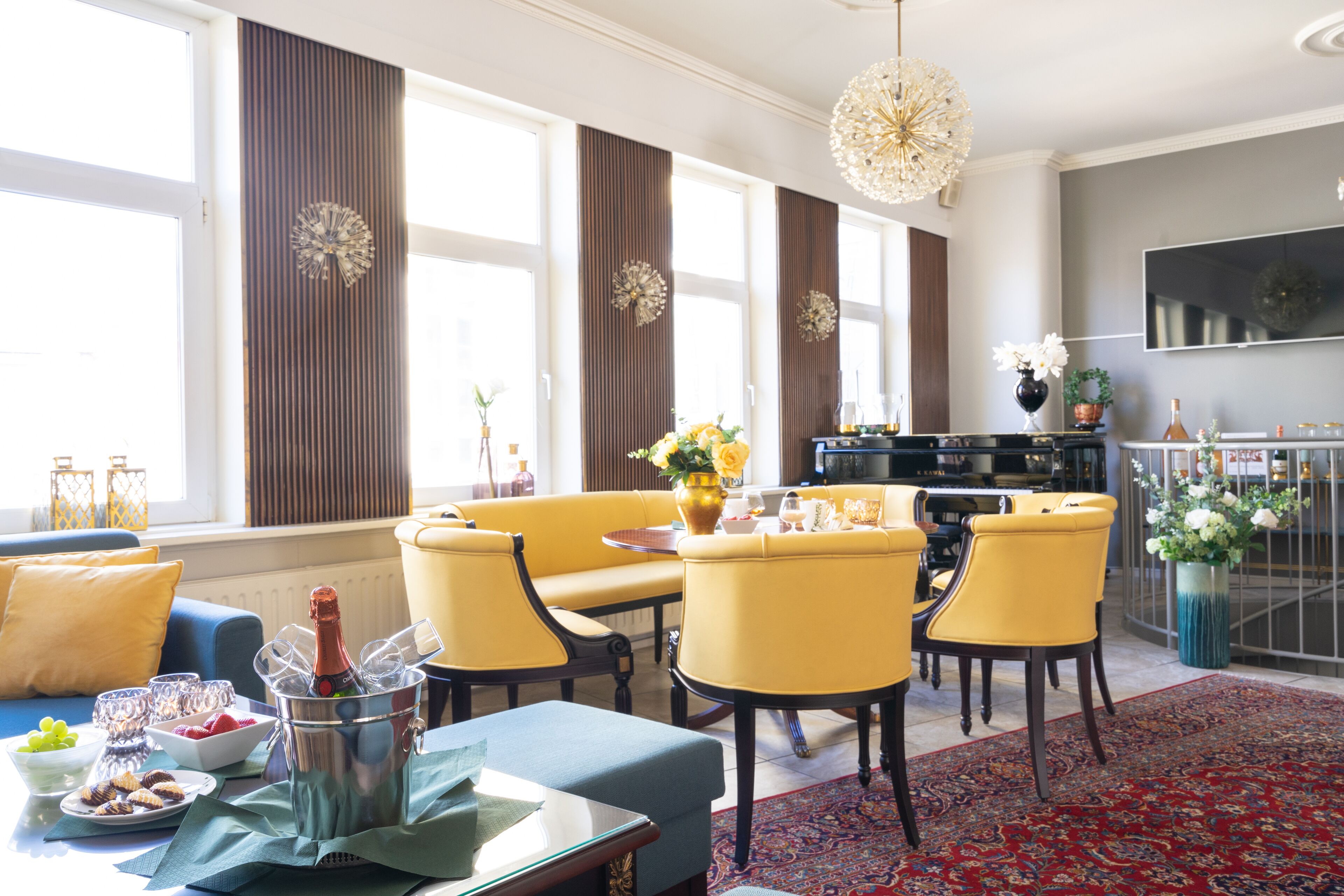 Sitteområde i lobbyen
