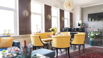 Sitteområde i lobbyen