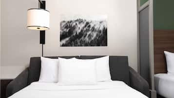 Biancheria da letto di alta qualità, una cassaforte in camera