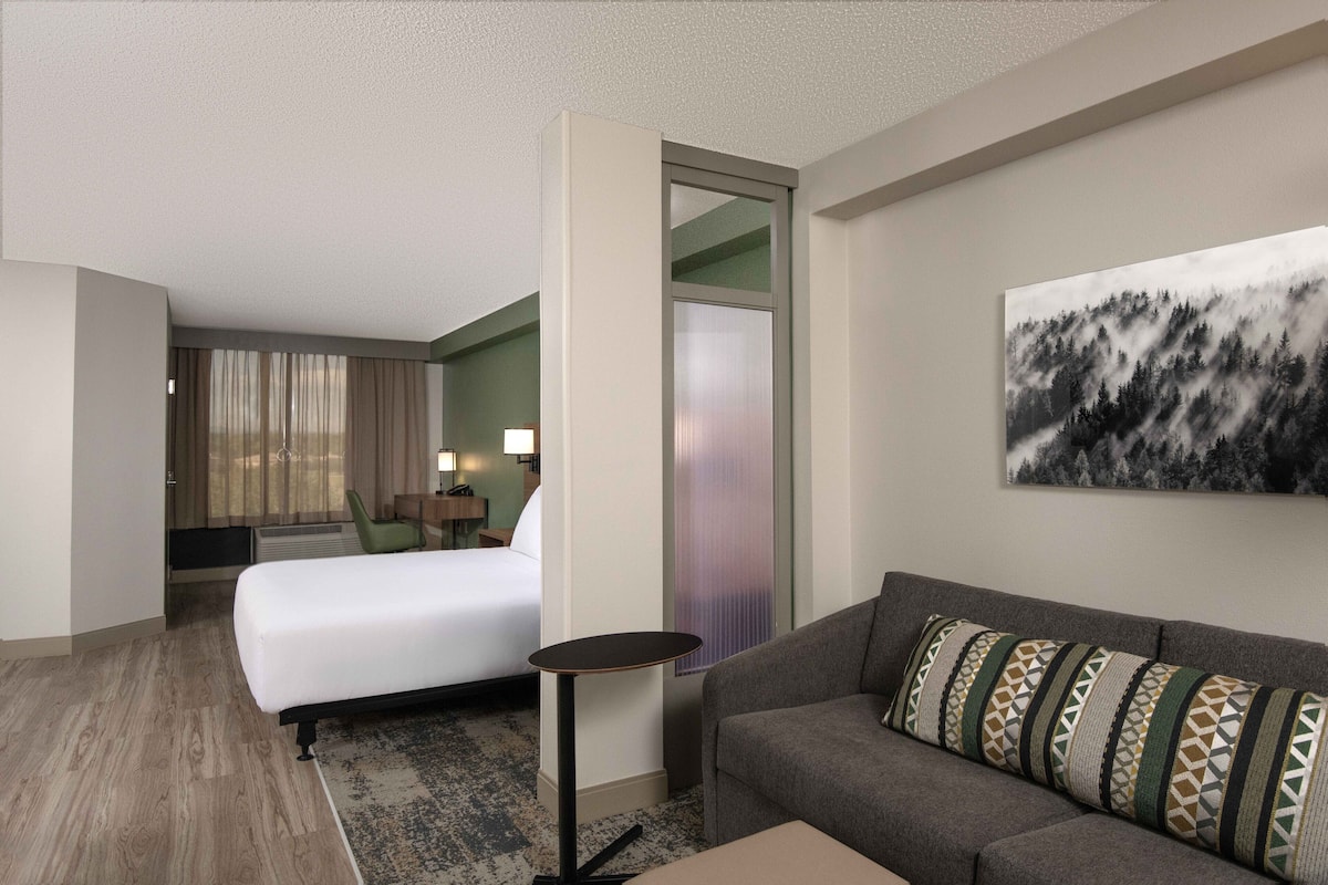 room, 1 king bed, accessible, bathtub | premium bedding, in-room safe, desk, blackout curtains