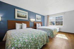 Studio, 2 Queen Beds, Non Smoking | Free WiFi, bed sheets, wheelchair access