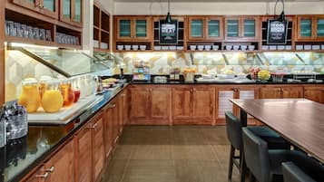 Free daily buffet breakfast