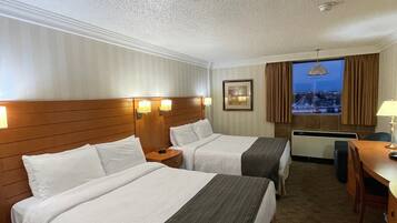 Standard Room, 2 Queen Beds, Garden Area | Desk, blackout curtains, iron/ironing board, free cots/infant beds