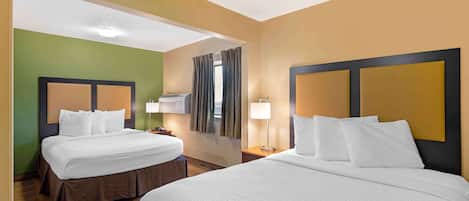 Studio, 2 Queen Beds, Non Smoking | Desk, free WiFi, bed sheets