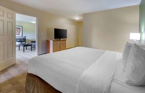 Desk, free WiFi, bed sheets