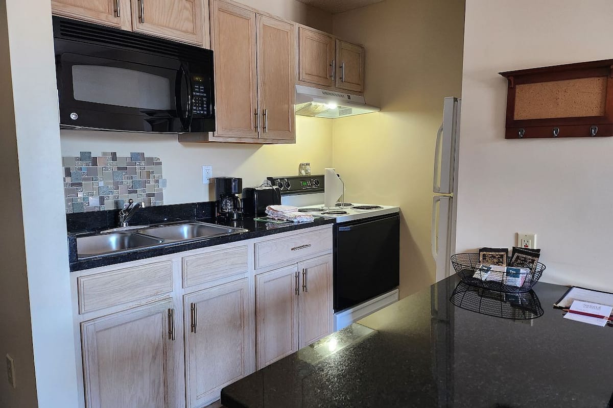 studio suite, non smoking | private kitchen | fridge, microwave, oven, stovetop