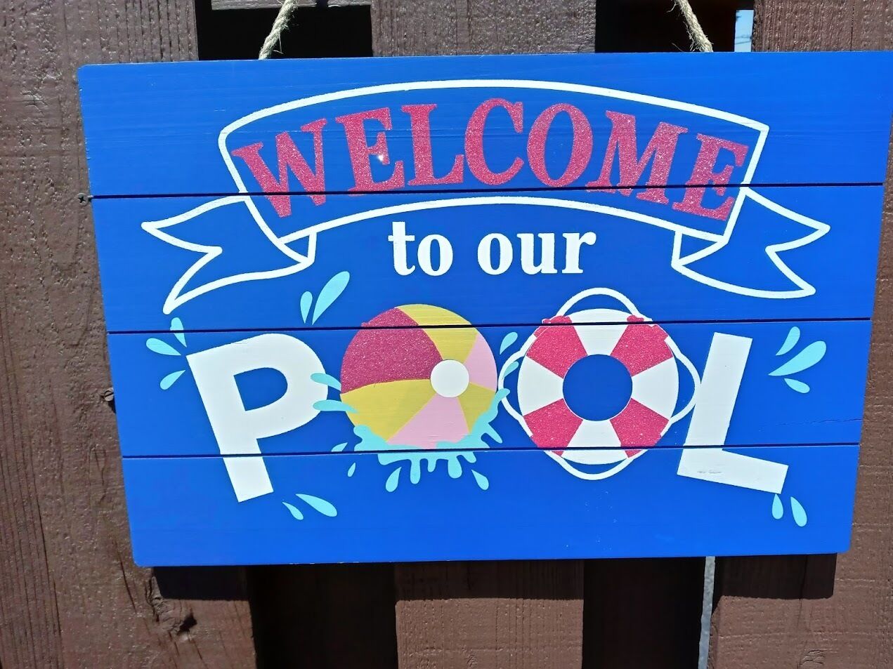 seasonal outdoor pool, pool umbrellas, pool loungers