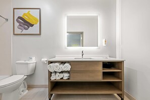 In-room safe, desk, laptop workspace, blackout drapes