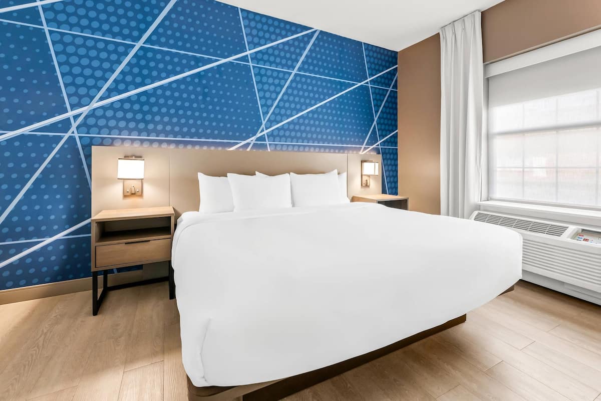 Suite, 1 King Bed with Sofa bed, Non Smoking | In-room safe, desk, laptop workspace, blackout drapes