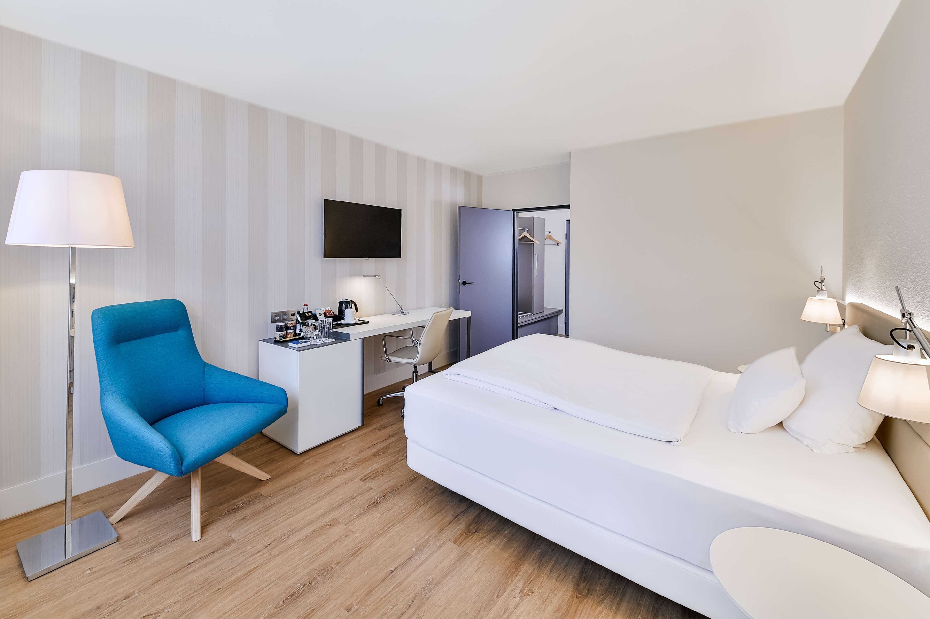 pillow-top beds, in-room safe, desk, soundproofing