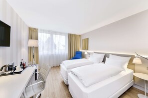 Standard Double or Twin Room | Pillowtop beds, minibar, in-room safe, desk