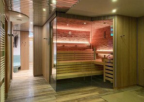 Sauna, steam room, Ayurvedic treatments, massages