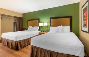 Studio, 2 Double Beds, Non Smoking | Desk, laptop workspace, blackout drapes, iron/ironing board - Extended Stay America Suites Chicago Schaumburg Conv Center (Schaumburg)