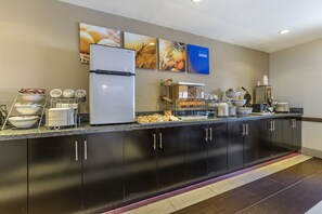 Free daily on-the-go breakfast