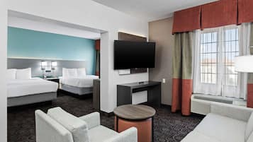 Suite, Multiple Beds, Non Smoking | Premium bedding, pillowtop beds, desk, blackout drapes