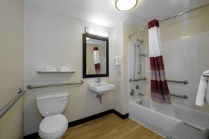 Deluxe Room, 1 King Bed, Accessible (Roll-In Shower, Smoke Free) | Bathroom