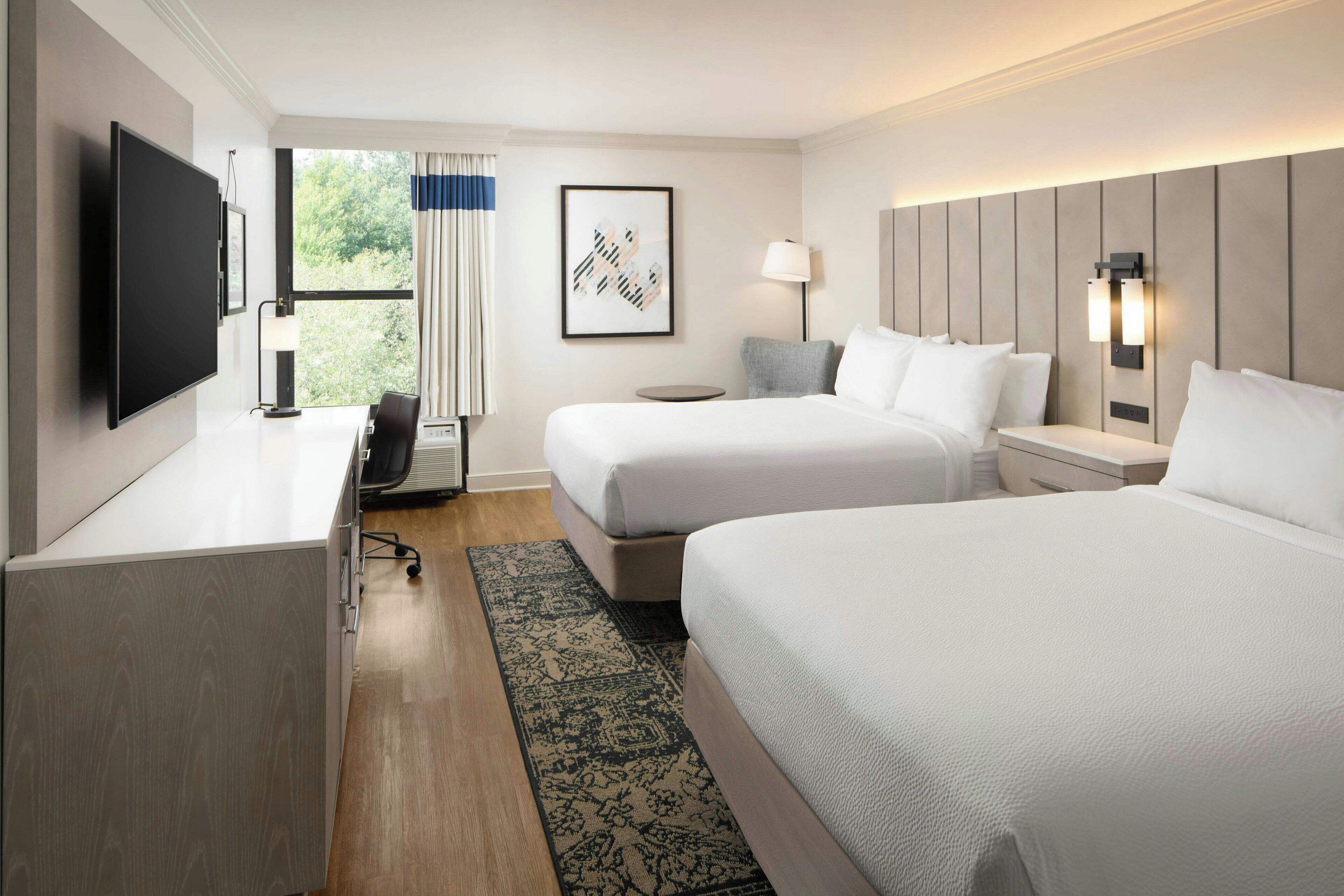 Room, 2 Double Beds | Premium bedding, pillowtop beds, in-room safe, desk