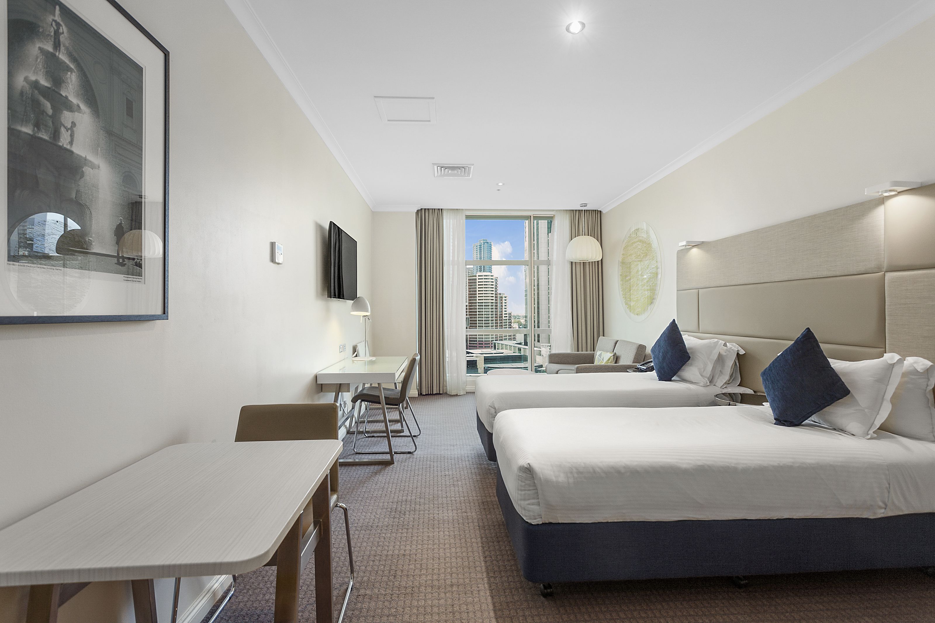 studio room - river view | 1 bedroom, premium bedding, in-room safe, desk