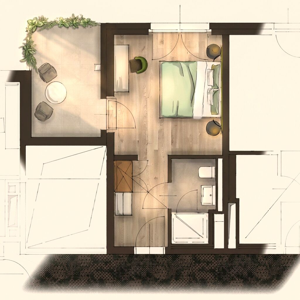 Habitación Deluxe doble | Ropa de cama de alta calidad, caja fuerte, escritorio