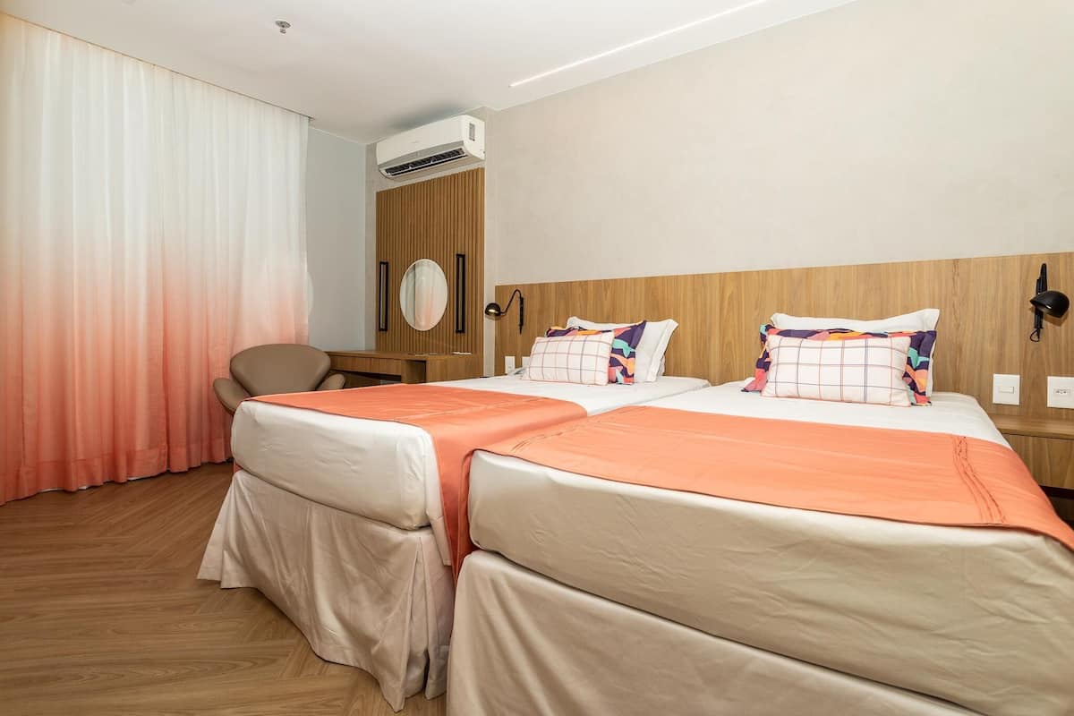 Hypo-allergenic bedding, down duvets, minibar, in-room safe