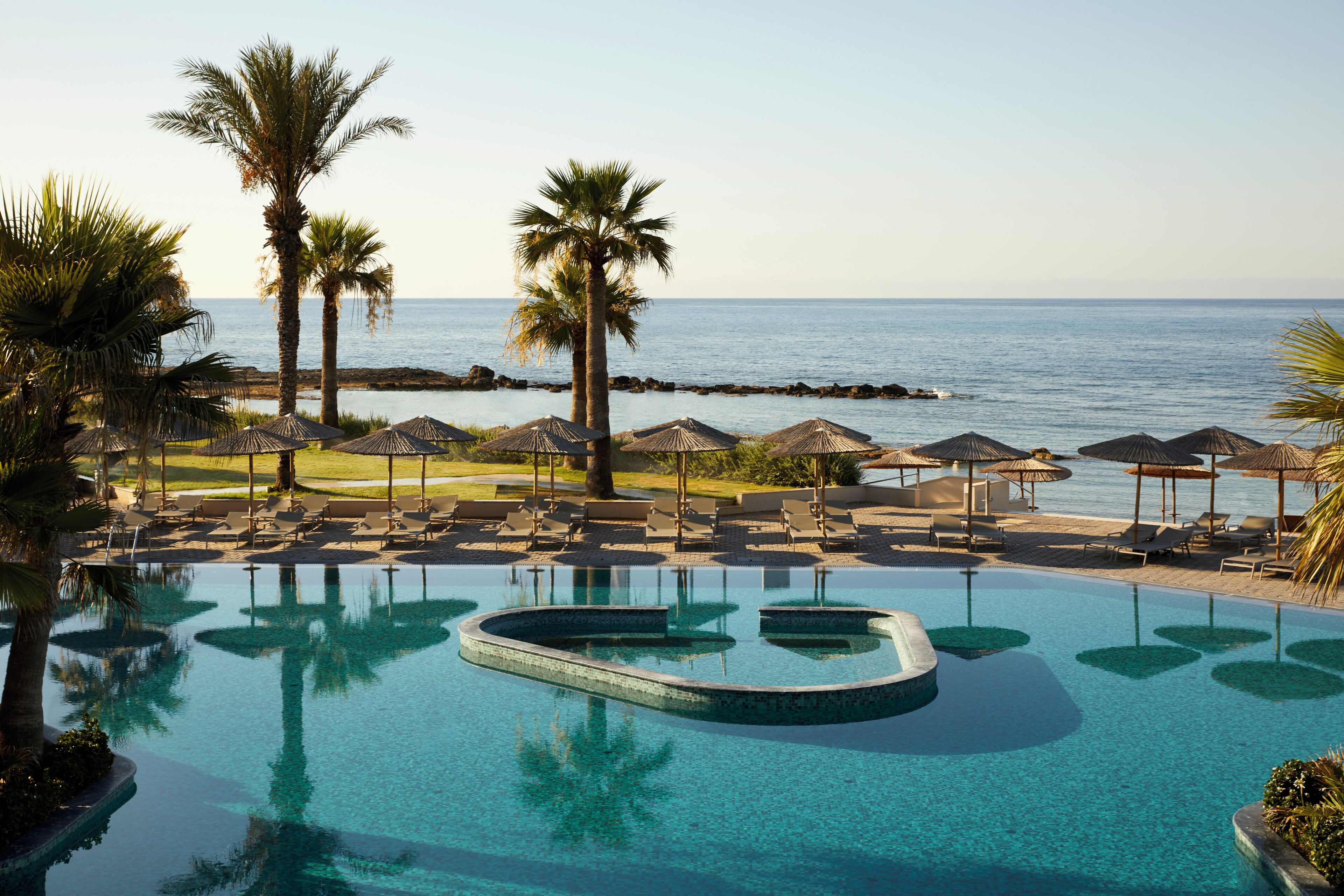 Indoor pool, 2 outdoor pools, pool umbrellas, sun loungers