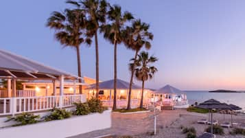 Outdoor wedding area