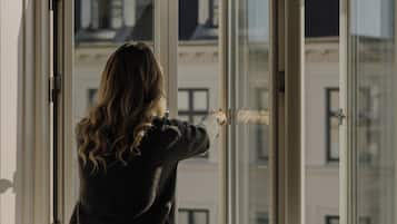 Premium bedding, blackout drapes, soundproofing, free WiFi