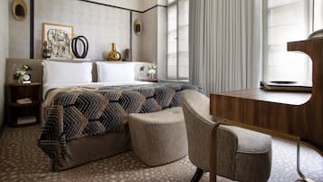 Premium bedding, free minibar, in-room safe, desk