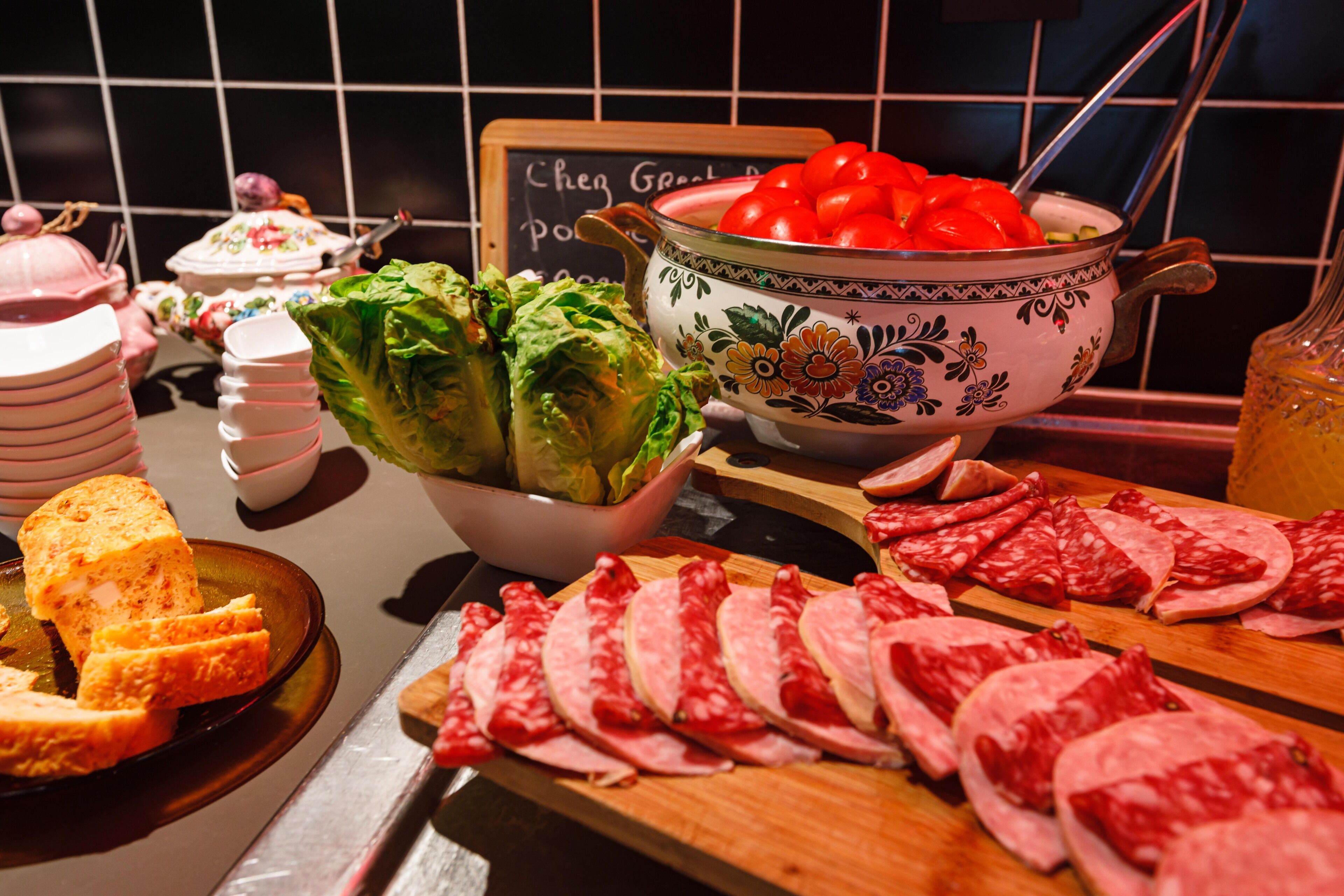 daily buffet breakfast (eur 12.90 per person)