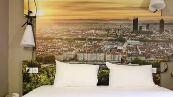 Room, 1 Double Bed | Desk, blackout drapes, iron/ironing board, free cribs/infant beds