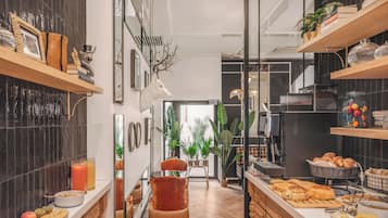Daily buffet breakfast (EUR 15 per person)