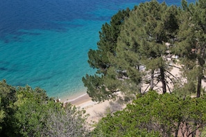 Plage à proximité, sable blanc, navette gratuite vers la plage