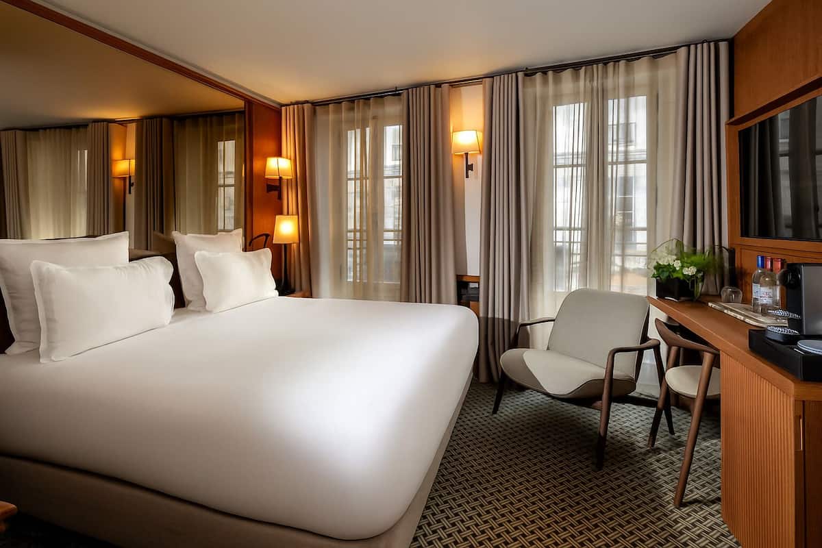 Classic Double Room (La Saint-Germain) | Premium bedding, minibar, in-room safe, desk