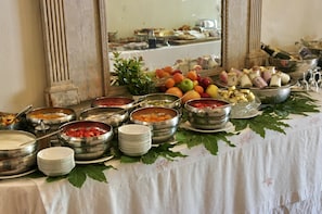 Daily buffet breakfast (EUR 35.00 per person)