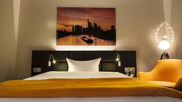 Comfort-Einzelzimmer, Nichtraucher, Blick auf den Innenhof | Allergikerbettwaren, Zimmersafe, Schreibtisch