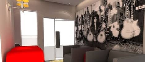 Sala de estar en el lobby