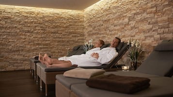 Sauna, steam room, body treatments, body scrubs, reflexology