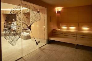 Sauna, steam room, body treatments, body scrubs, reflexology