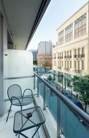 Blick vom Balkon