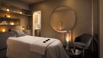 Facials, massage/treatment rooms, manicures and pedicures