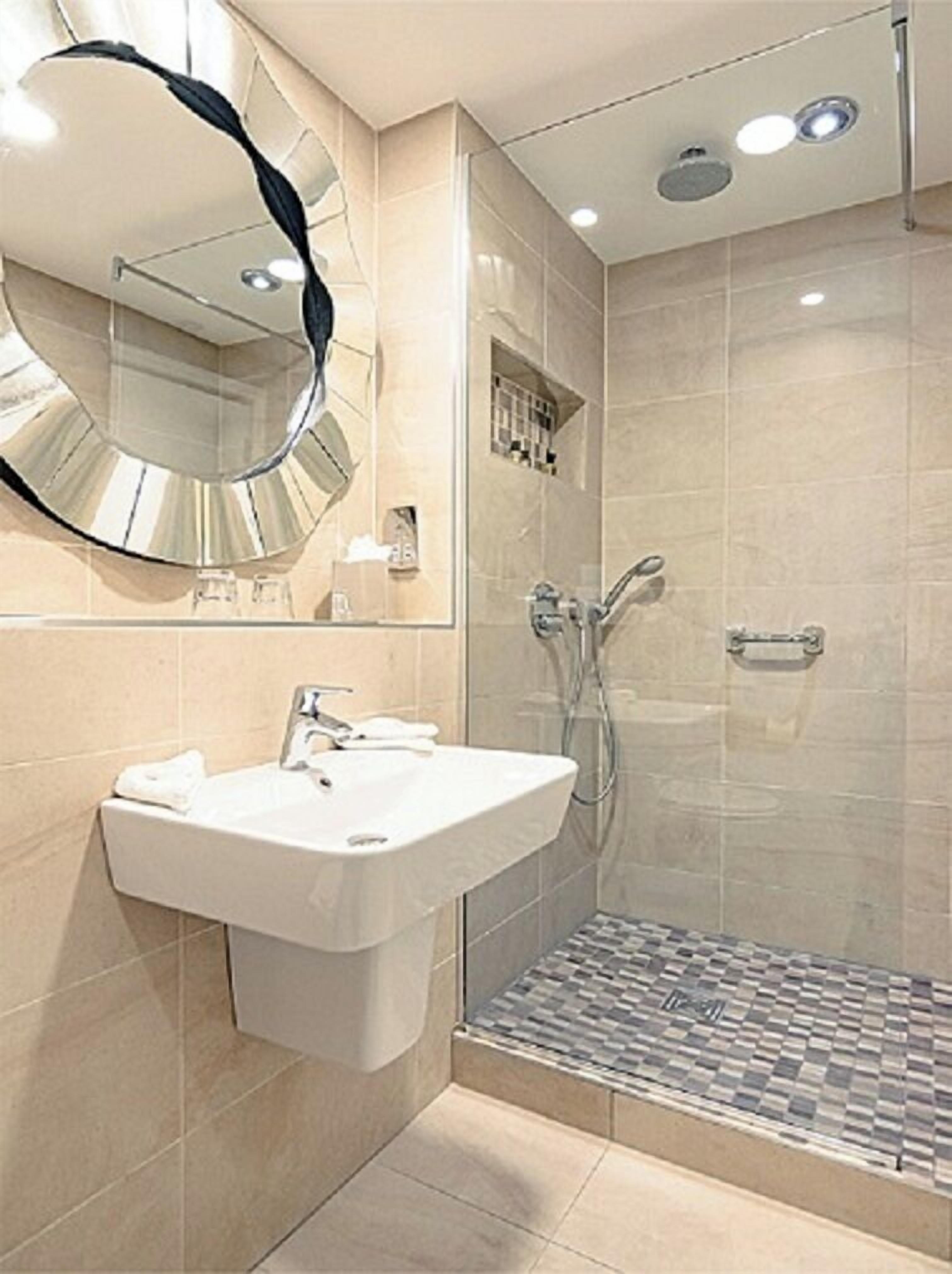 free toiletries, hair dryer, towels