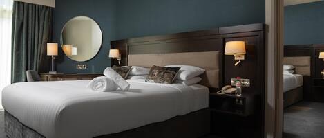 In-room safe, desk, laptop workspace, blackout drapes