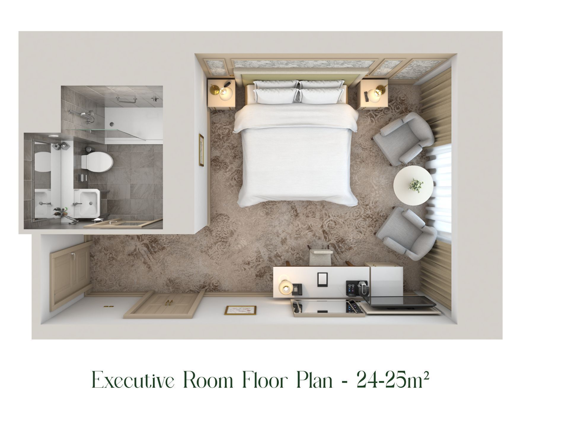executive king room | 1 bedroom, premium bedding, minibar, in-room safe