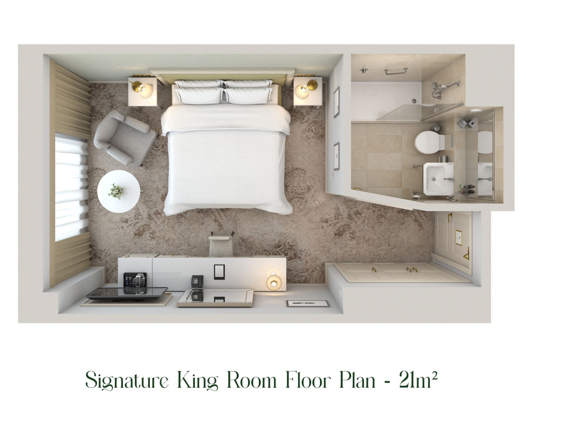 signature king room | 1 bedroom, premium bedding, minibar, in-room safe