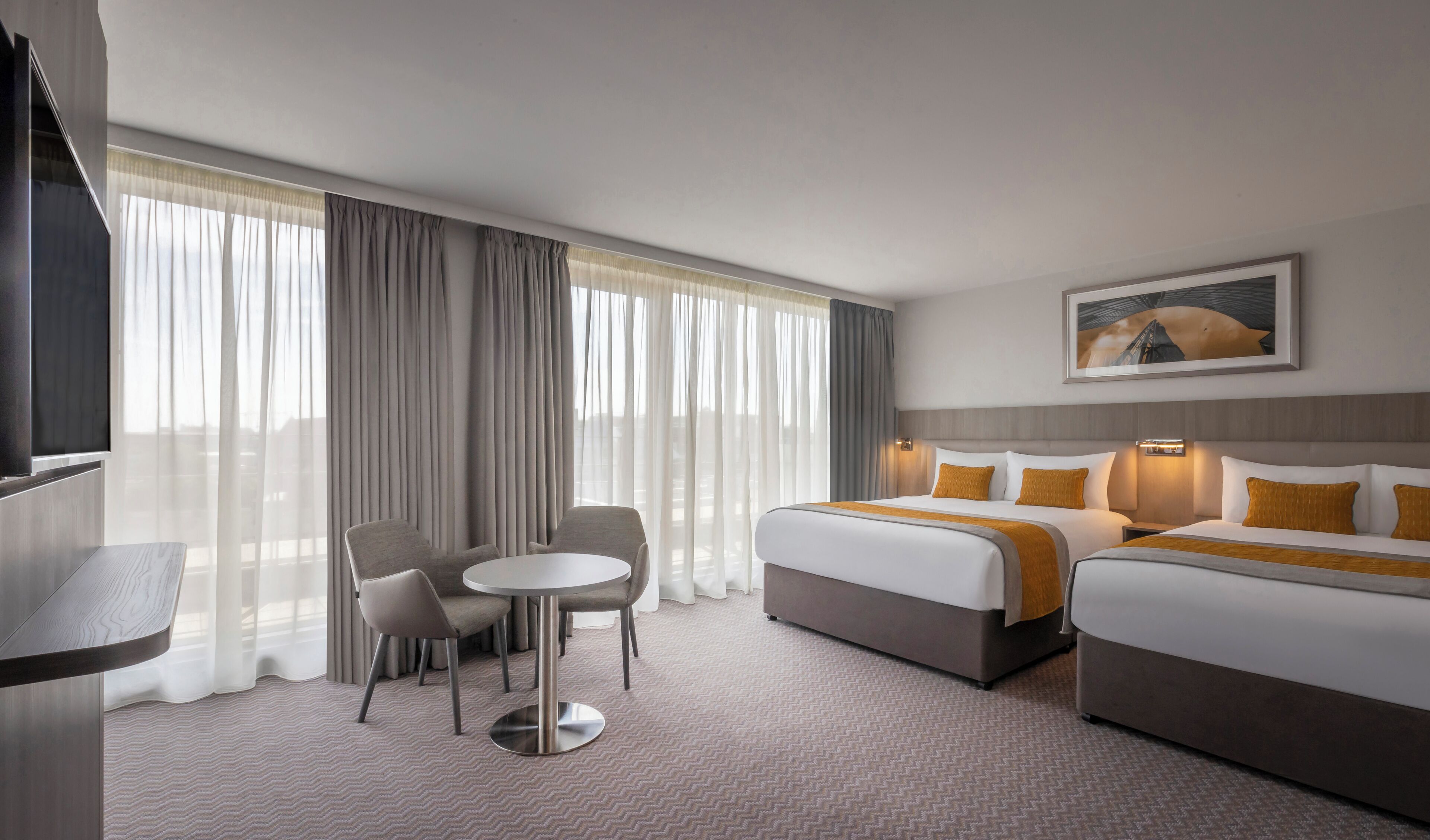 double double room | 1 bedroom, in-room safe, desk, laptop workspace