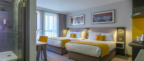 Double Double Room | 1 bedroom, in-room safe, desk, laptop workspace