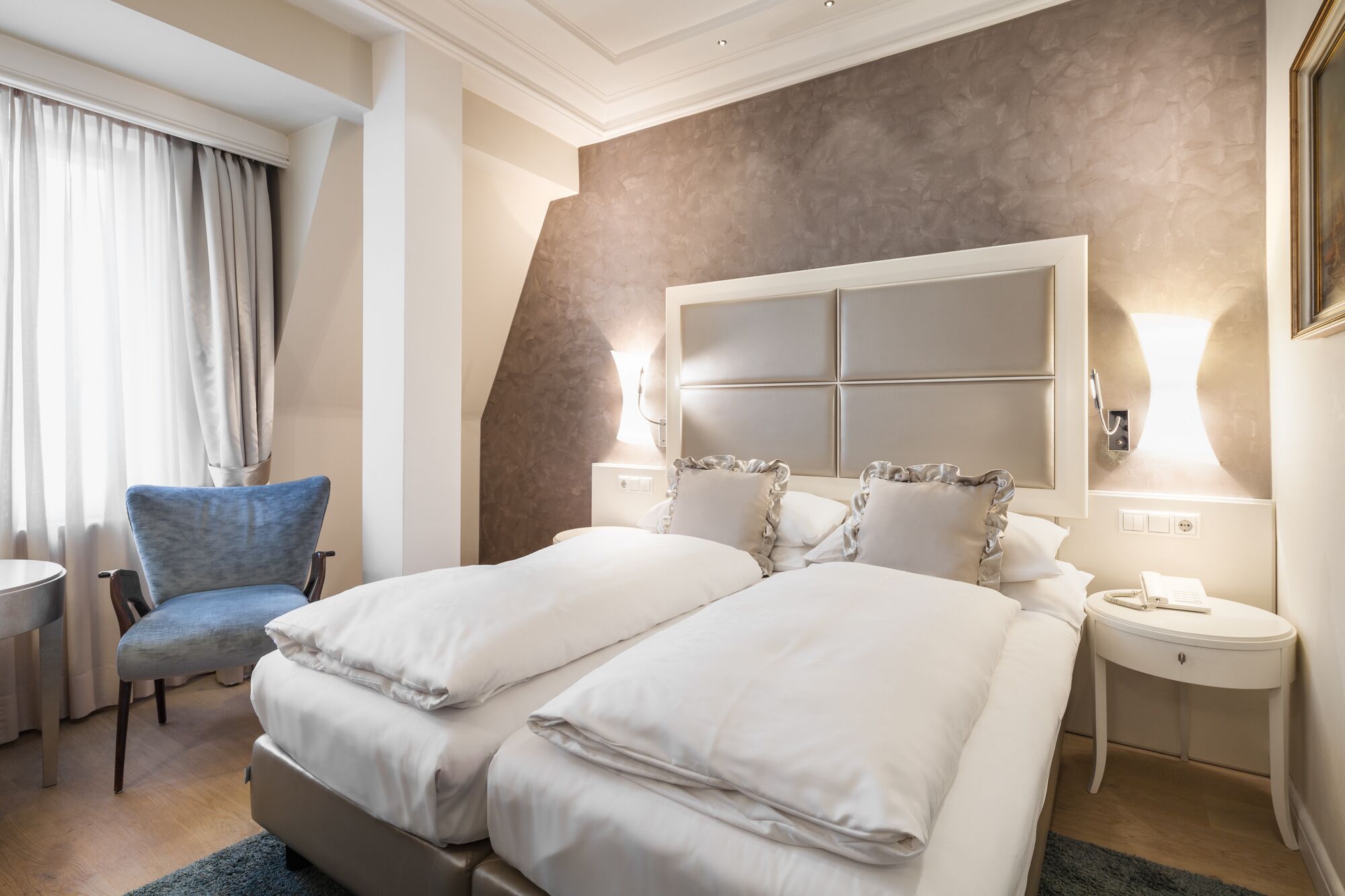 deluxe double or twin room | hypo-allergenic bedding, down duvets, minibar, in-room safe